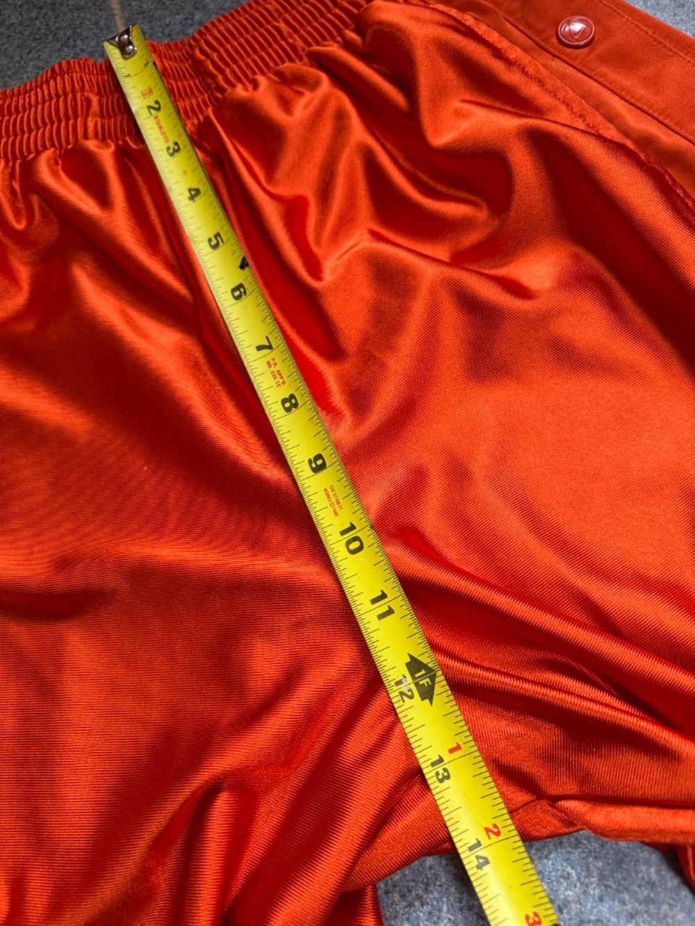 NIKE Vintage Tear-Away Basketball Pants Dazzling Orange Y2K era - Picture 9 of 16